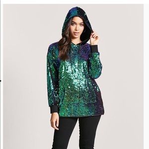 Forever 21 sequin hoodie